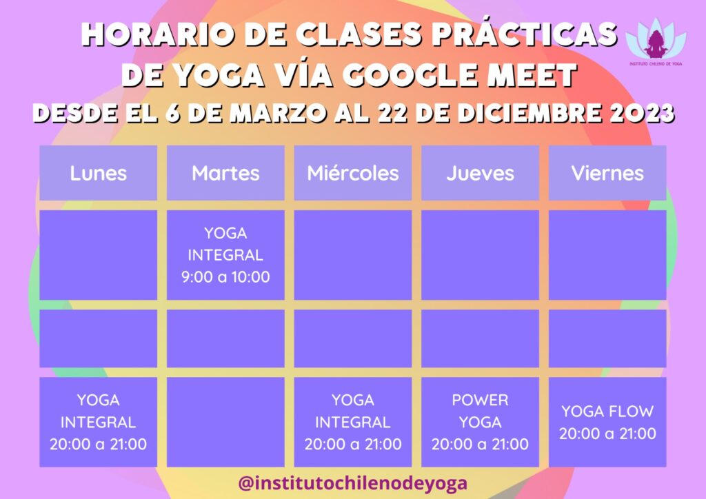 clases practicas instituto chileno de yoga ichyoga